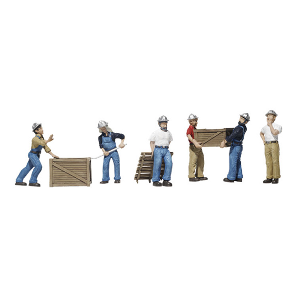Woodland Scenics #1823 - Dock Workers - HO Scale
