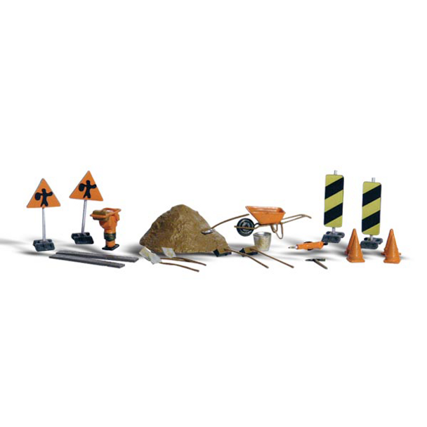 Woodland Scenics #1851 - Road Crew Details - HO Scale