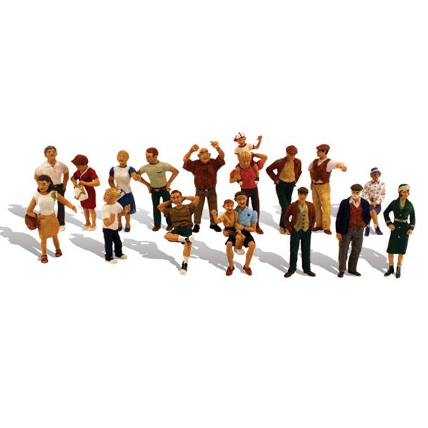 Woodland Scenics #1958 - 16 People - HO Scale