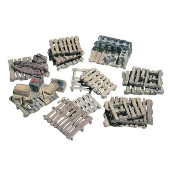 Woodland Scenics #204 - 15 Assorted Skids - HO Scale Kit