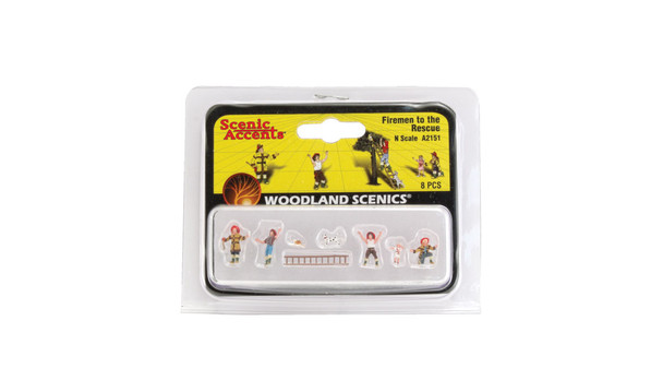 Woodland Scenics #2151 - Firemen to the Rescue - N Scale