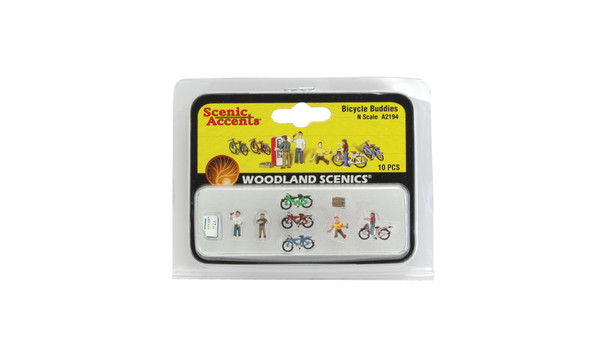 Woodland Scenics #2194 - Bicycle Buddies - N Scale