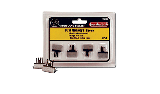 Woodland Scenics TT4570 - Tidy Track Dust Monkeys - N Scale