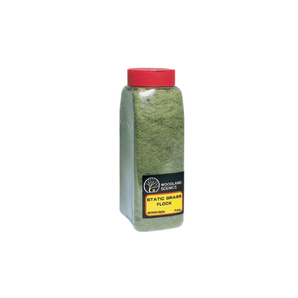 Woodland Scenics 635 - Static Grass Flock Shaker - Medium Green   -