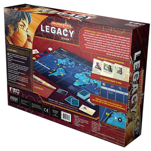 Z-Man Games ZM7171 - Pandemic: Legacy Season 1 (Red Edition)