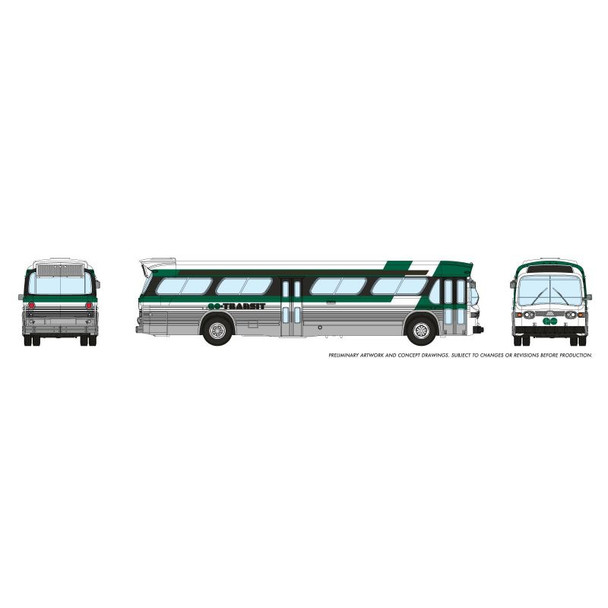 Rapido 573002 - Go Transit New Look Bus    - N Scale