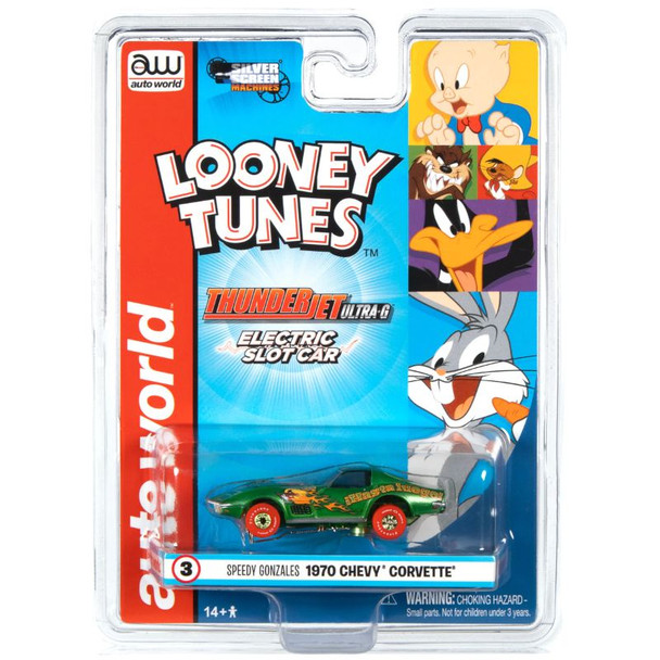 Auto World SC363-3 - [Speedy Gonzales] 1970 Chevy Corvette  - HO Scale