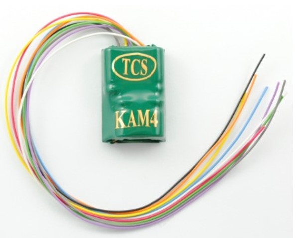 Train Control Systems (TCS) 1485 - KAM4 Decoder (4 Functions)  - HO Scale