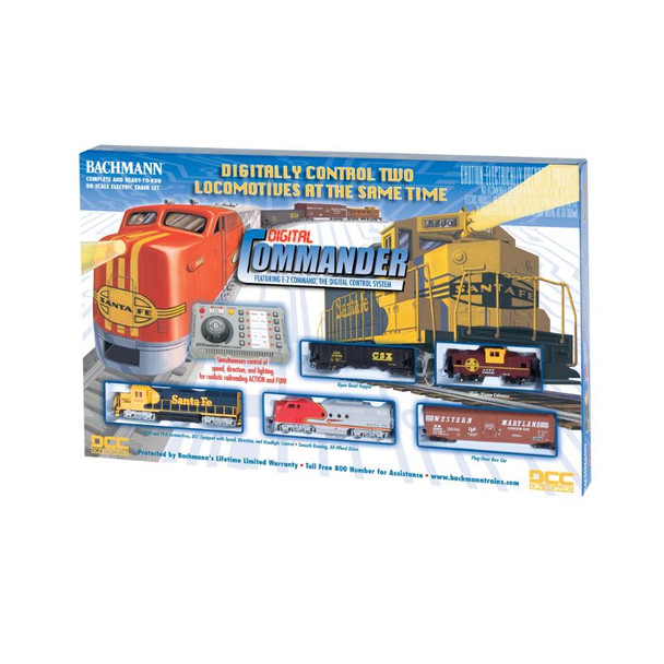 Bachmann 00501 - Digital Commander Train Set - EZ Command Santa Fe (ATSF) - HO Scale