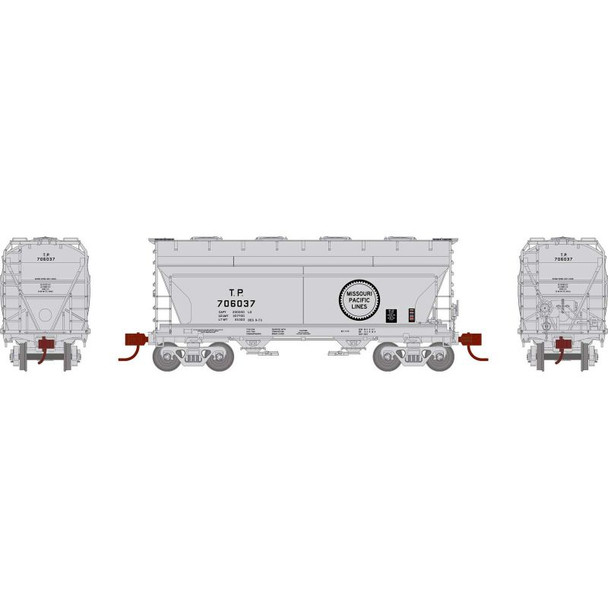 Athearn 24672 - ACF 2970 Covered Hopper Missouri Pacific (T.P.) 706037 - N Scale