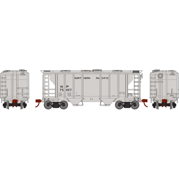 Athearn Roundhouse 2419 - PS-2 2003 2-Bay Covered Hopper Northern Pacific (NP) 75427 - HO Scale