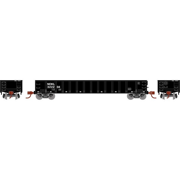 Athearn RTR 8384 - 52' Mill Gondola Northwestern Oklahoma Railroad (NOKL) 322204 - HO Scale