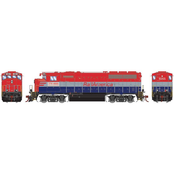 Athearn Genesis 65089 - EMD GP40-2L Toledo, Peoria and Western (TPW) 4055 - HO Scale