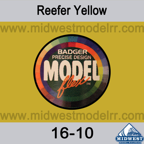 Badger MODELflex Paint - 16-10 Reefer Yellow