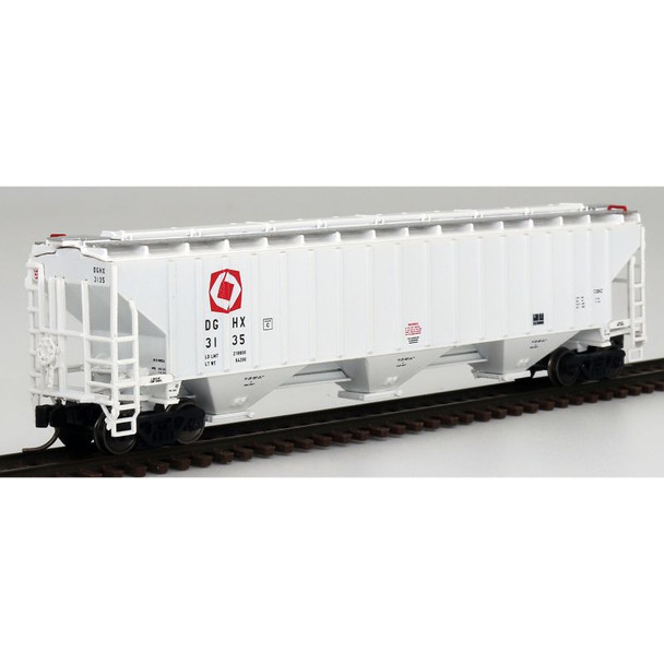 InterMountain 653115-05 - PS 4750 CU FT 3 Bay Rib-Sided Hopper North American Chemicals (DGHX) 3135 - N Scale