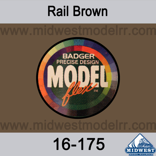 Badger MODELflex Paint - 16-175 Rail Brown