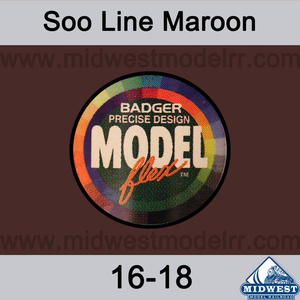 Badger MODELflex Paint - 16-18 Soo Line Maroon