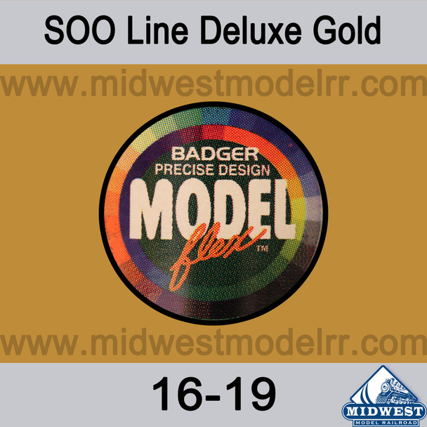 Badger MODELflex Paint - 16-19 SOO Line Deluxe Gold