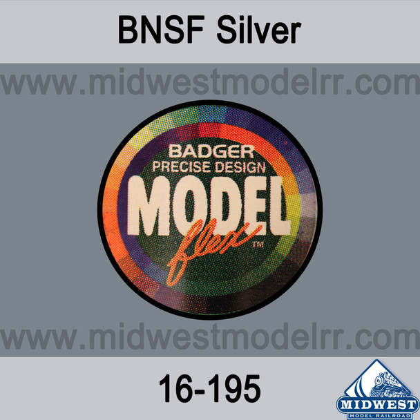 Badger MODELflex Paint - 16-195 BNSF Silver