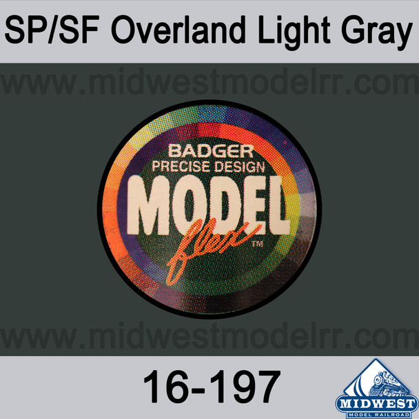 Badger MODELflex Paint - 16-197 SP/SF Overland Light Gray