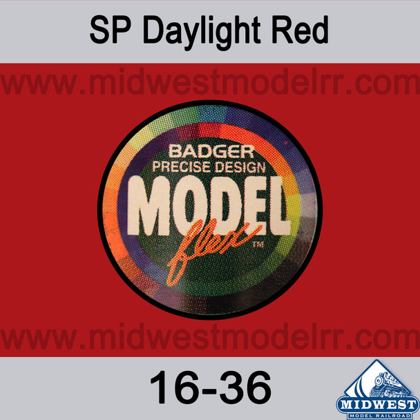 Badger MODELflex Paint - 16-36 SP Daylight Red