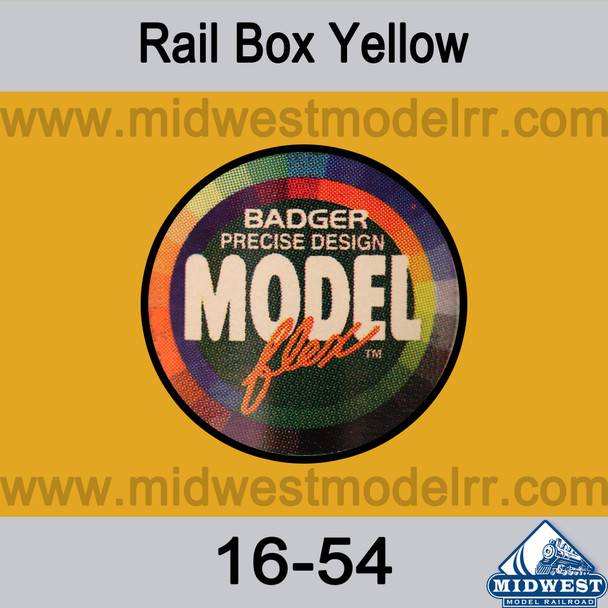 Badger MODELflex Paint - 16-54 Rail Box Yellow