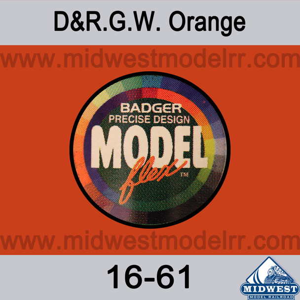 Badger MODELflex Paint - 16-61 D&R.G.W. Orange