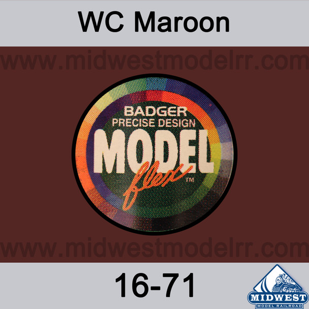 Badger MODELflex Paint - 16-71 Wisconsin Central Maroon