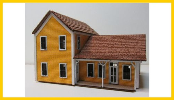 RslaserKits 3056 - Roundtree Farm House - N Scale Kit