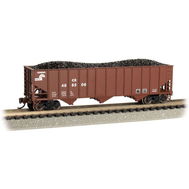 Bachmann 18752 - 100 Ton 3-Bay Hopper Car Conrail (CR) 488506 - N