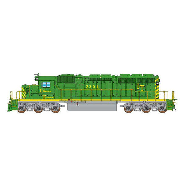 Pre-Order - InterMountain 49381(S)-1 - EMD SD40-2 w/ LokSound 5 Sound & DCC Illinois Terminal (ITC) 2301 - HO Scale