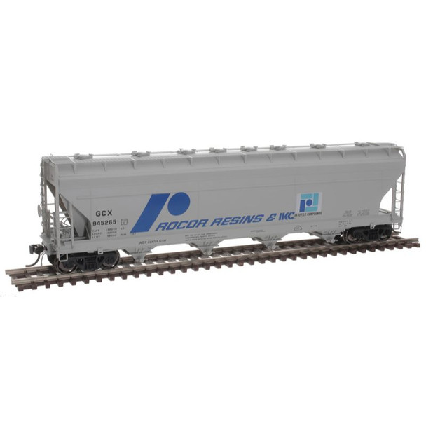 Atlas 20006909 - ACF 5250 Centerflow Covered Hopper Rocor Resins (GCX) 945265 - HO Scale