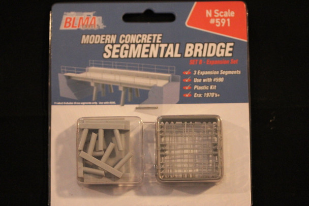 BLMA #591- Modern Concrete Segmental Bridge Expansion Kit (Set B) - N Scale