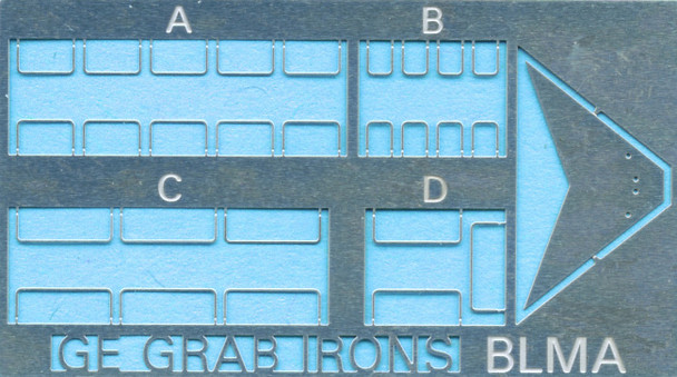 BLMA #95 - Modern Wide Cab GE Grab Irons - N Scale