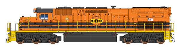 Pre-Order - InterMountain 69427-03 - EMD SD40T-2 New England Central Railroad (NECR) (GWRR) 3317 - N Scale