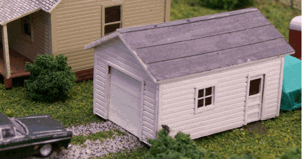 Blair Line 073 - One Car Garage - Kit - 1-1/2 x 1" 3.7 x 2.5cm - N Scale