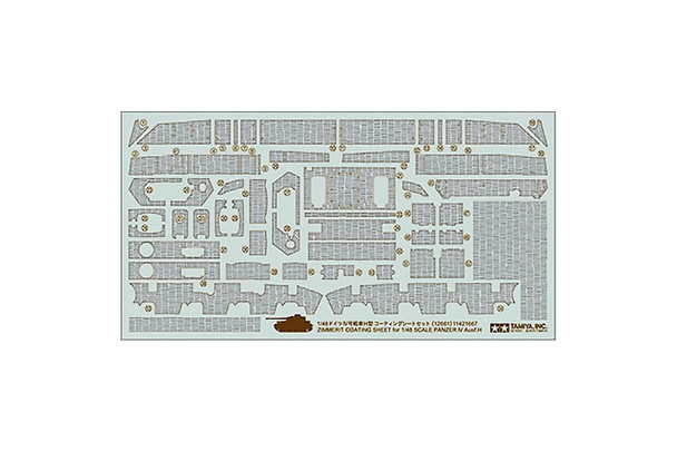 Tamiya 12661 - Zimmerit Coating Sheet - Panzer IV Germany  - 1:48 Scale Kit