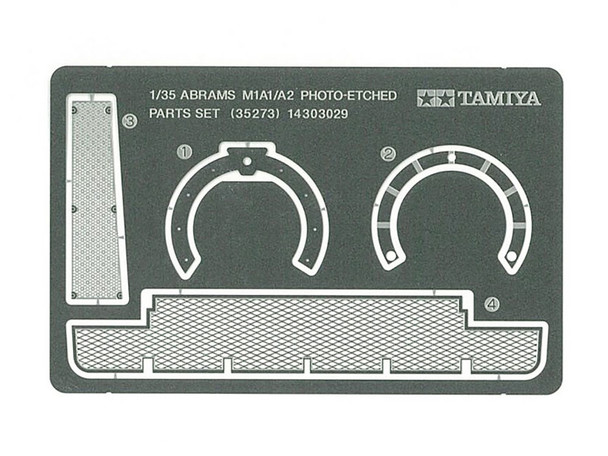 Tamiya 35273 - US Abrams Photo Etched Parts United States  - 1:48 Scale Kit