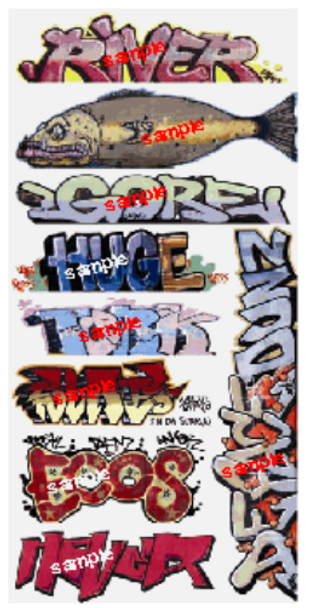 Blair Line 1256 Graffiti Decals - Mega Set #7 - N Scale