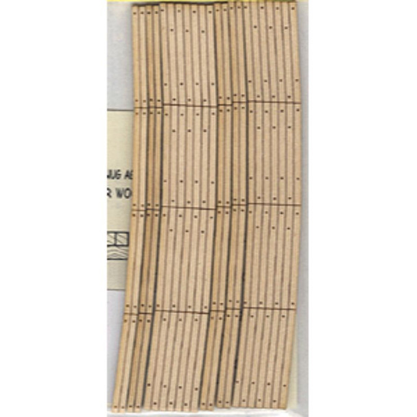 Blair Line 126 - Laser-Cut Curved 2-Lane Wood Grade Crossing pkg(2) -- 18"  45.7cm Radius   - HO Scale Kit