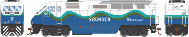 Pre-Order - Athearn RTR 64852 - EMD F59PHI Sound Transit (SDRX) 901 - HO Scale