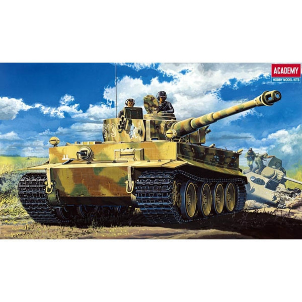 Academy 13239 - TIGER I WWII TANK WITH INTERIOR Germany  - 1:35 Scale Kit
