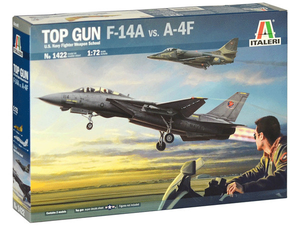 Italeri 1422 - US Navy Fighter Weapons School "Top Gun" F-14A vs A-4F United States  - 1:72 Scale Kit