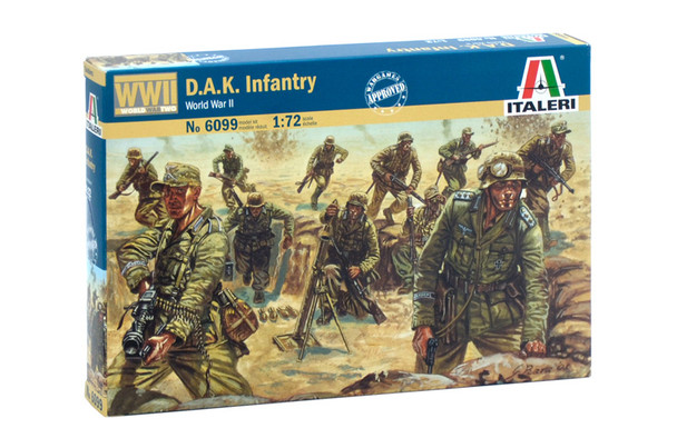 Italeri 6099 - WWII D.A.K. Infantry Germany  - 1:72 Scale Kit