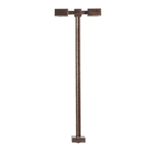 Atlas 70000209 - DOUBLE ARM SQUARE LIGHT, BRONZE, 15FT, WARM LED [3-PACK]  - HO Scale