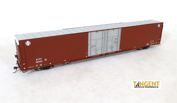 Tangent Scale Models 25044-02 - Greenville 86′ Double Plug Door Box Car Atchison, Topeka and Santa Fe (ATSF) 36562 - HO Scale