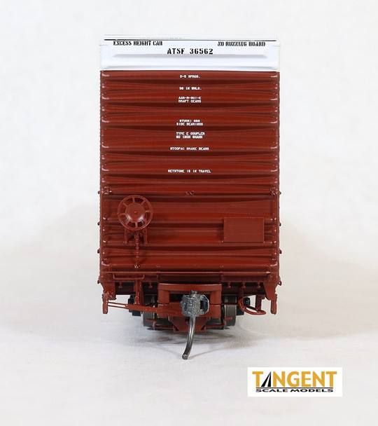 Tangent Scale Models 25044-02 - Greenville 86′ Double Plug Door Box Car Atchison, Topeka and Santa Fe (ATSF) 36562 - HO Scale