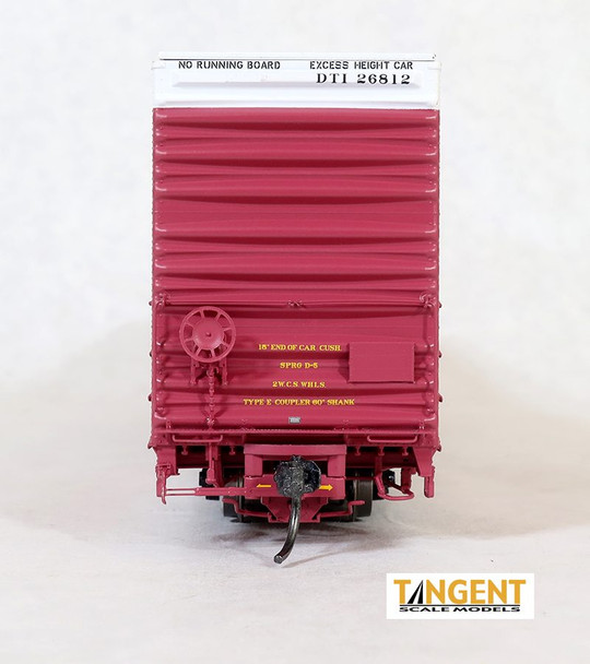 Tangent Scale Models 25046-10 - Greenville 86′ Double Plug Door Box Car Detroit, Toledo and Ironton (DTI) 26848 - HO Scale