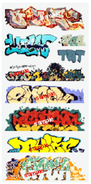 Blair Line 2249 Graffiti Decals - Mega Set #6 - HO Scale