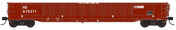 Trainworx 25213-07 - 52’6″ Corrugated Gondola Norfolk Southern (NS) 610211 - N Scale